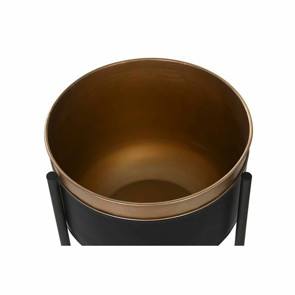 Set de pots DKD Home Decor Noir Cuivre Métal Loft 30 x 40 cm 34 x 34 x 50 cm