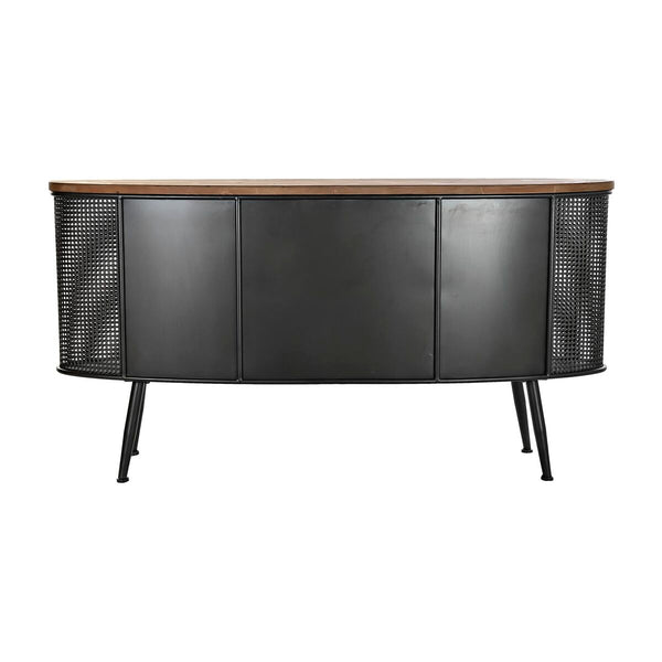 Buffet DKD Home Decor 145,5 x 45 x 76 cm Sapin Noir Métal Marron