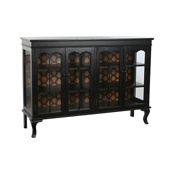 Buffet DKD Home Decor 142,5 x 40,5 x 101,5 cm Sapin Verre Noir