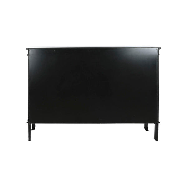 Buffet DKD Home Decor 142,5 x 40,5 x 101,5 cm Sapin Verre Noir