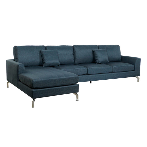 Canapé DKD Home Decor Bleu Métal 300 x 160 x 85 cm