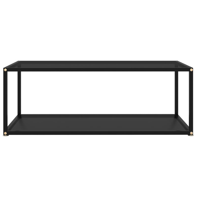 322898 vidaXL Coffee Table Black 100x50x35 cm Tempered Glass