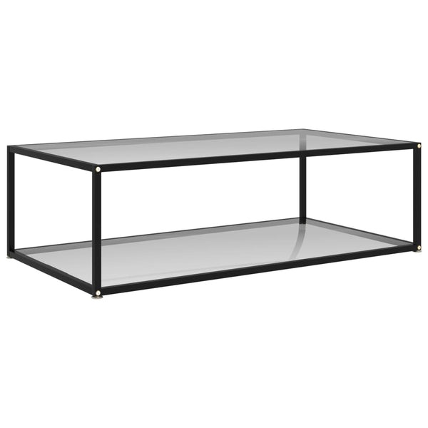 322902 vidaXL Coffee Table Transparent 120x60x35 cm Tempered Glass