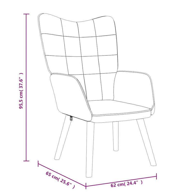 Chaise de relaxation avec tabouret Gris clair Tissu