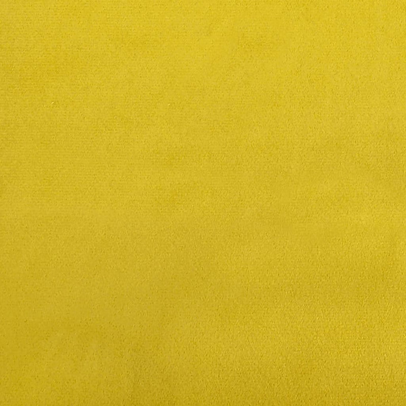 Chaise à bascule avec repose-pied Jaune moutarde Velours