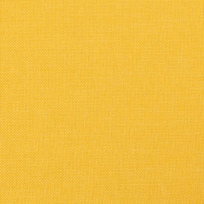 Chaise à bascule avec repose-pied Jaune moutarde Tissu