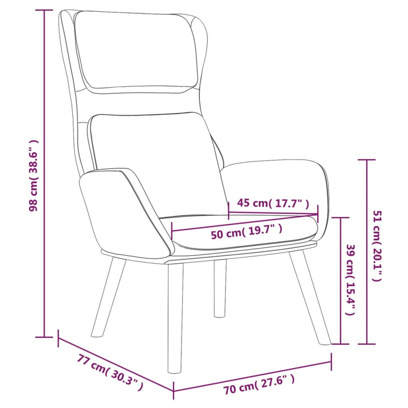 Chaise de relaxation avec tabouret Gris foncé Velours